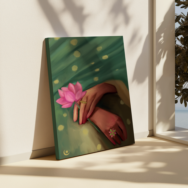 Shop A Quiet Memory Lotus Indian Art Work