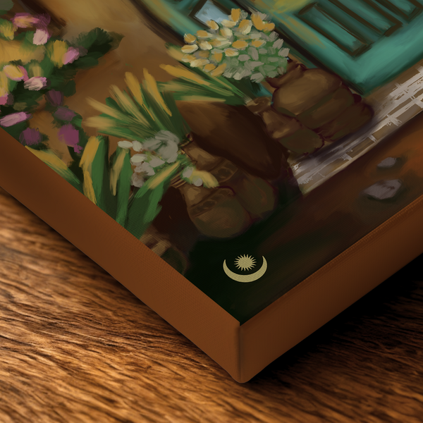 Purchase Phoolon Wali Dehleez Flower Canvas Painting Online