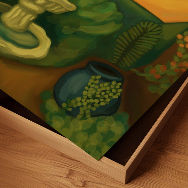 Purchase Sunset at the Courtyard indian aesthetic painting