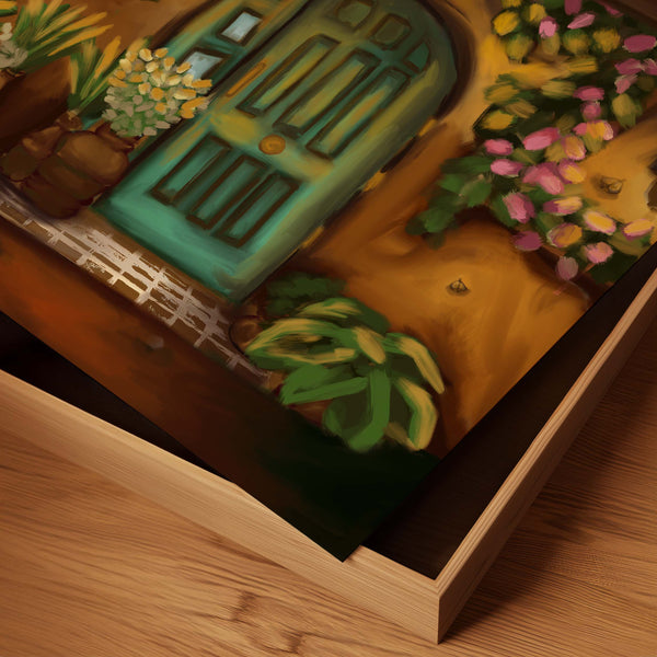 Gift Phoolon Wali Dehleez Flower Wall Painting