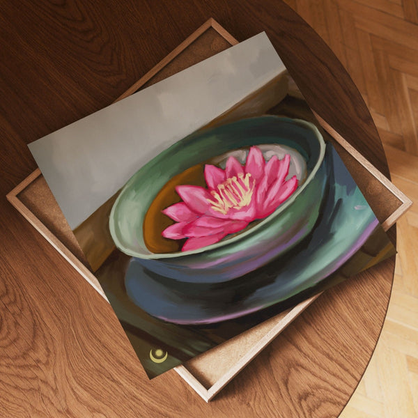 Order Green Tea lotus painting online