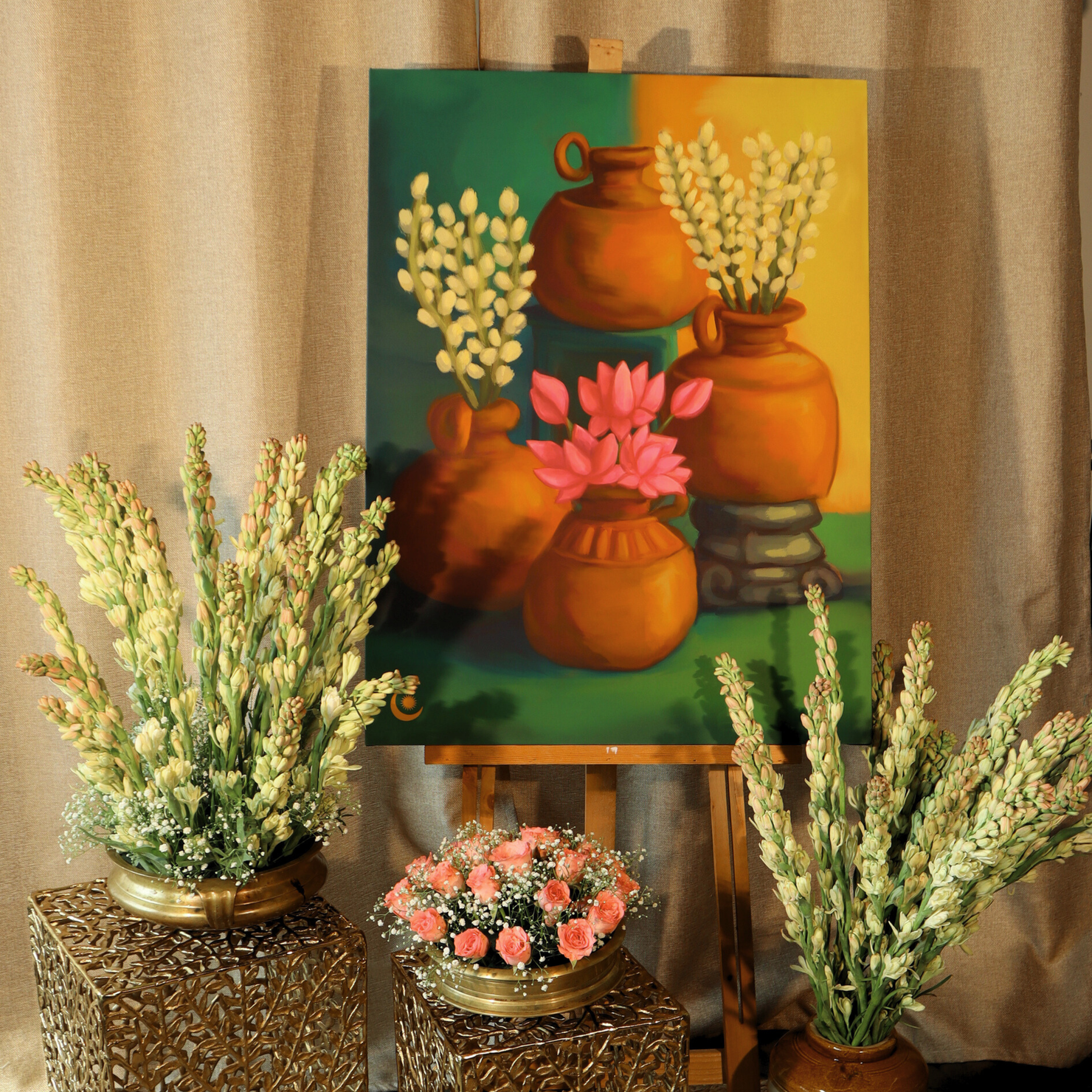 Shop Sugandh Art Print | Elegant Indian Portrait – The Ink Moon
